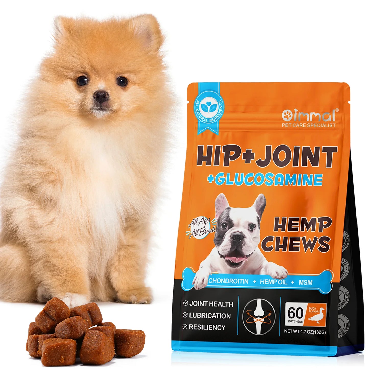 Hip and Joint Supplement with Glucosamine for Dogs