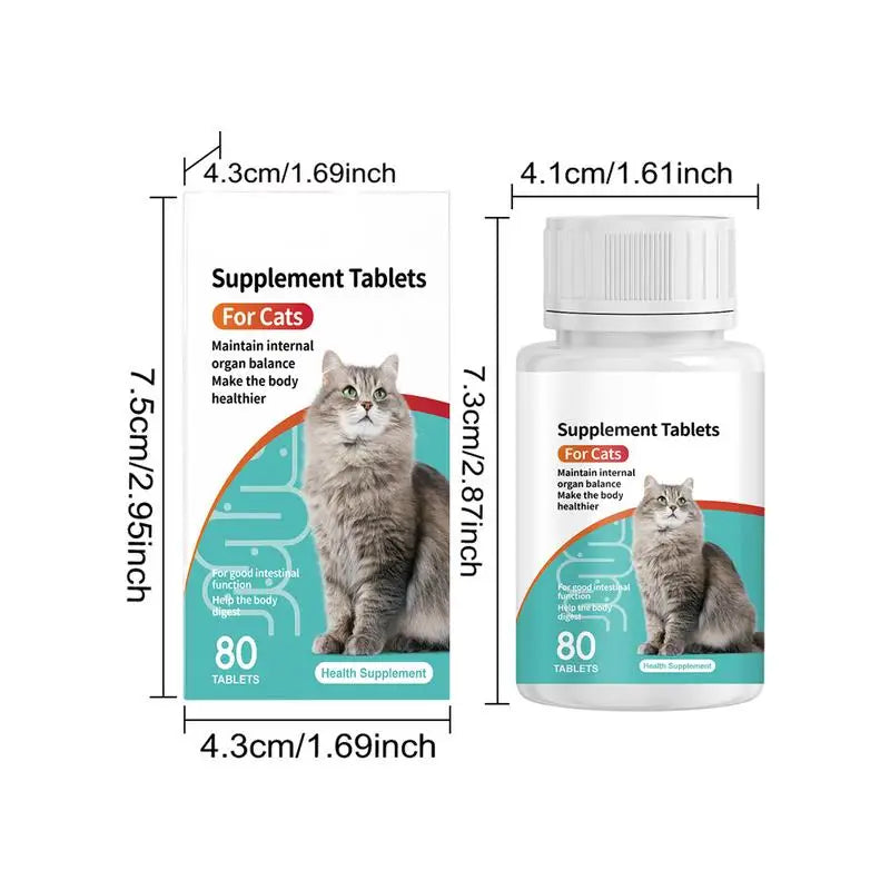 Pet Probiotic For Cats Digestive Health Supplement Tablets