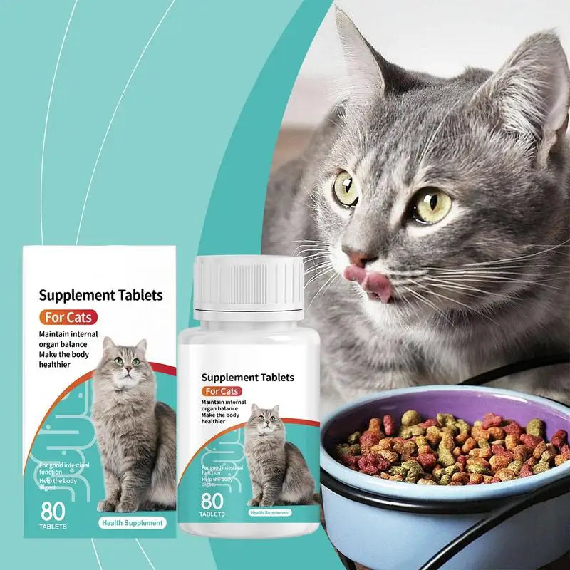 Pet Probiotic For Cats Digestive Health Supplement Tablets