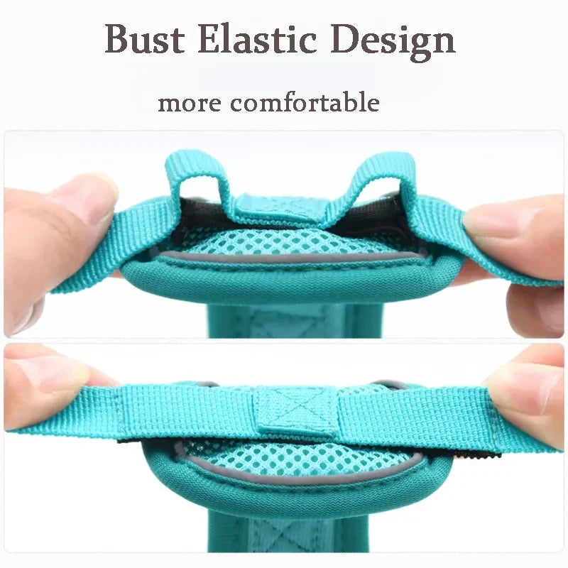 No Pull Dog Harness and Leash Set Adjustable Pet Harness Vest For Small Dogs Cats Reflective Mesh