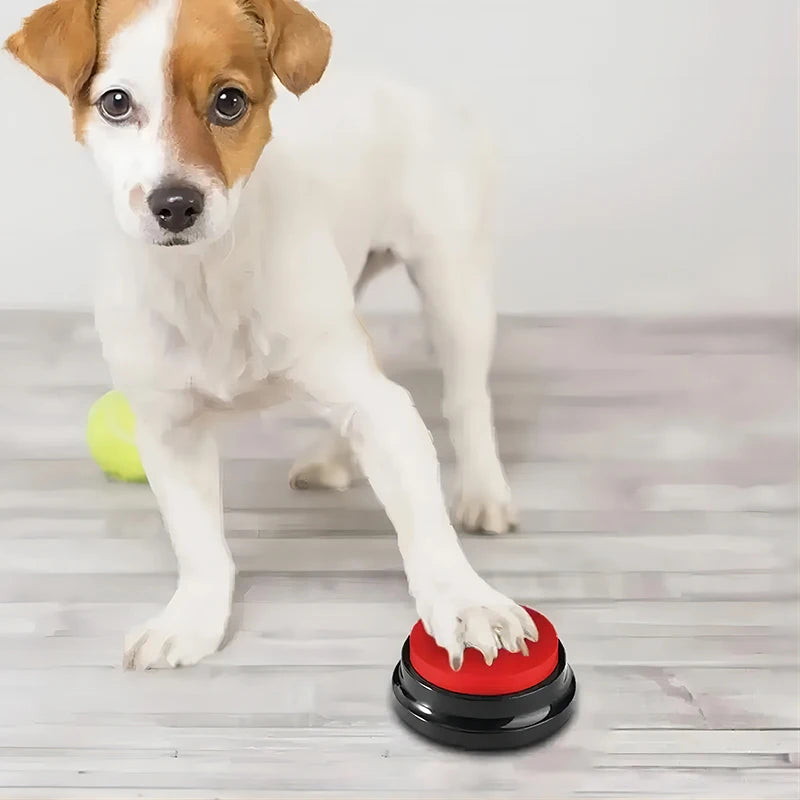 Funny Dog Recordable Pet Toys Travel Talking Buttons Cute Supplies
