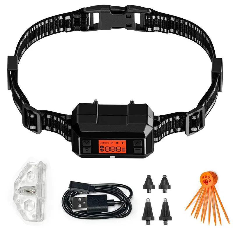 Electric Wireless GPS Dog Fence System, Waterproof Collar